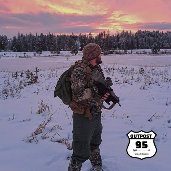 Rucking winter at dawn.